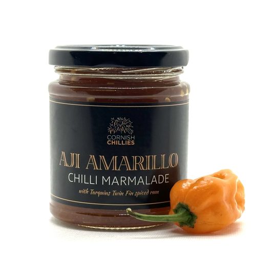 An image of a jar of Aji Amarillo Marmalade